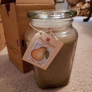Home interiors pear tart large candle
